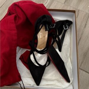 Christian Louboutin Black and Red Heels